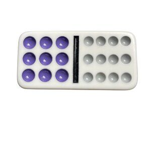 Double Twelve Dominoes Replacement Tile 9 12 Color Dot mq